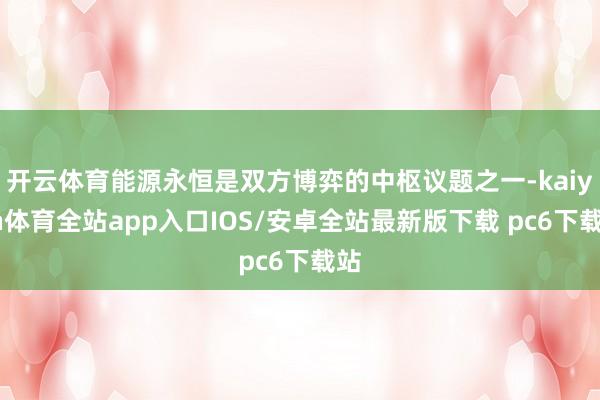 开云体育能源永恒是双方博弈的中枢议题之一-kaiyun体育全站app入口IOS/安卓全站最新版下载 pc6下载站